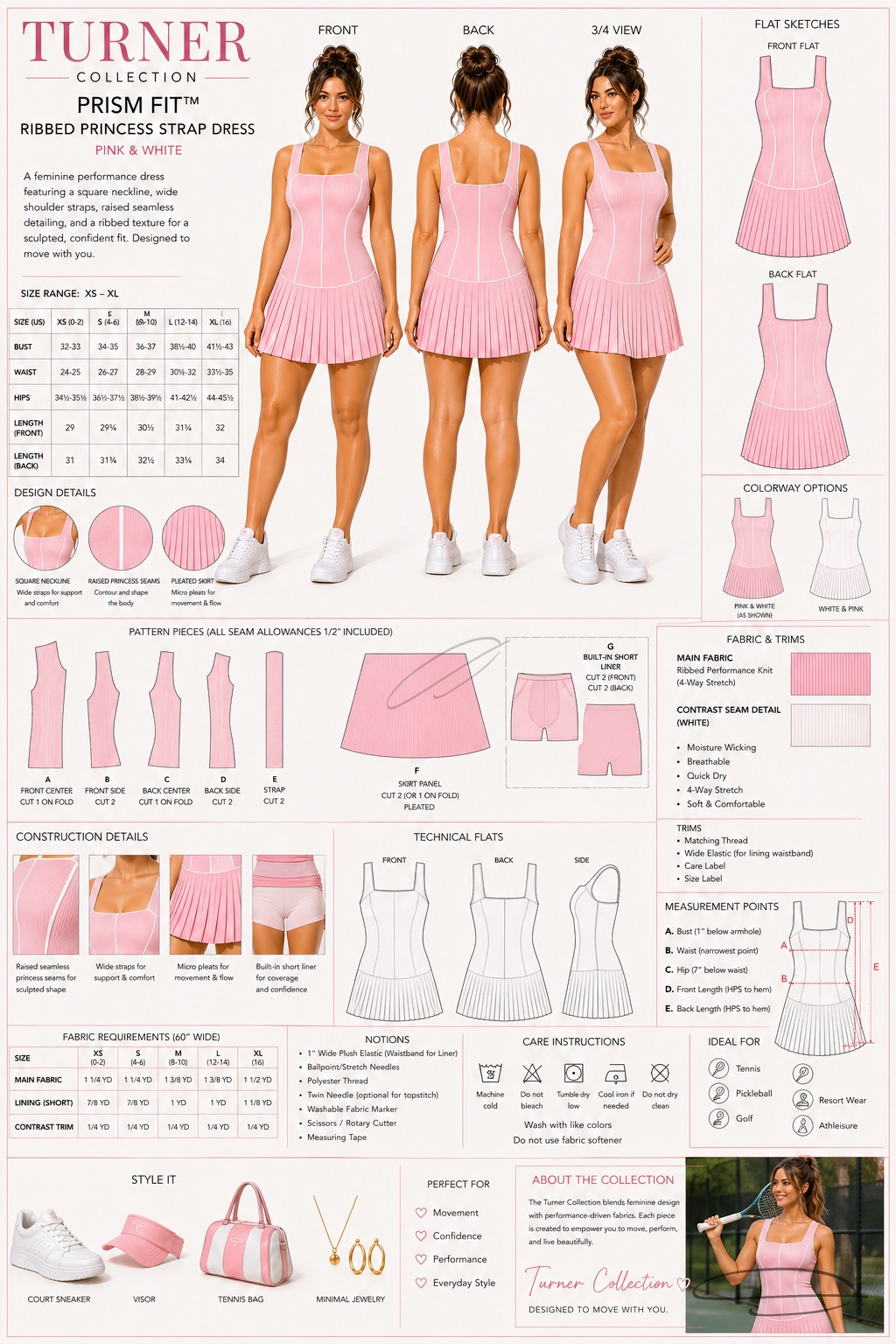 Pink prism fit princess dress