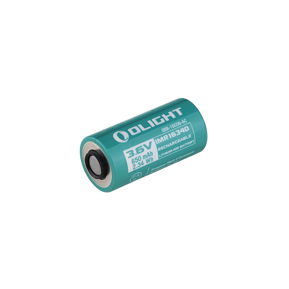 Olight IMR16340 650mAh Rechargeable Battery
